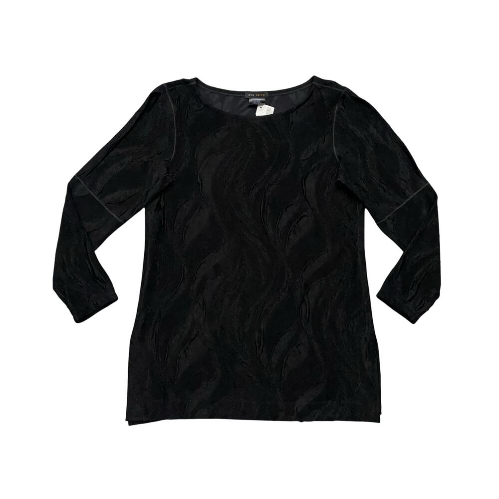 Eva Varro Top M Black Patterned Dark Fairy